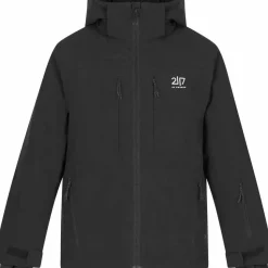 2117 of Sweden Juniors' Light Padded Ski Jacket Lauker Black