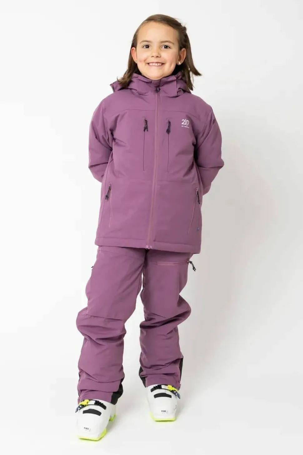 2117 of Sweden Juniors' Light Padded Ski Pant Lauker Grape