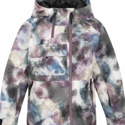 2117 of Sweden Juniors' Light Padded Ski Jacket Kidden Aop Grape