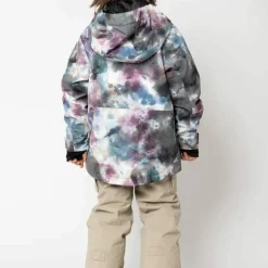 2117 of Sweden Juniors' Light Padded Ski Jacket Kidden Aop Grape