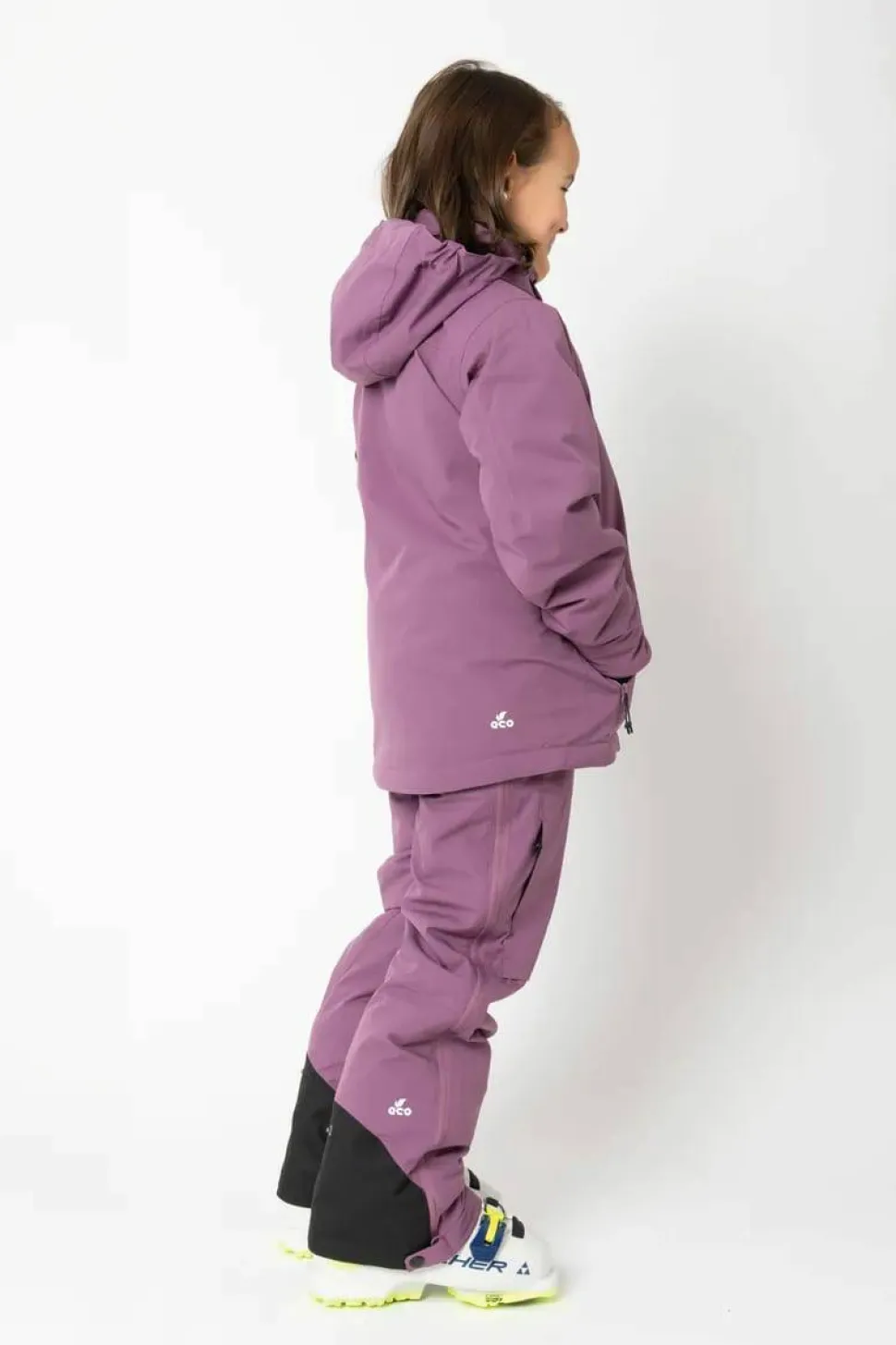 2117 of Sweden Juniors' Light Padded Ski Jacket Lauker Grape