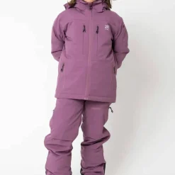 2117 of Sweden Juniors' Light Padded Ski Jacket Lauker Grape