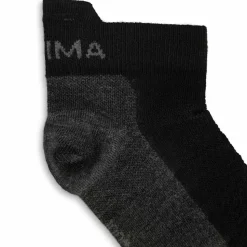Aclima Ankle Socks 2-Pack Jet Black/grey