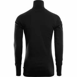 Aclima DoubleWool Polo with Zip Man Jet Black/Marengo