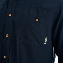 Aclima LeisureWool Woven Wool Shirt Man Navy Blazer