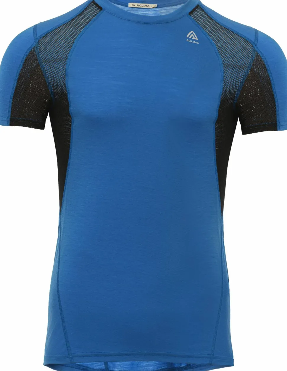 Aclima Men's LightWool 140 Sports T-shirt Daphne/Jet Black