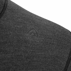 Aclima WarmWool Mock Neck with Zip Man Marengo/Jet Black