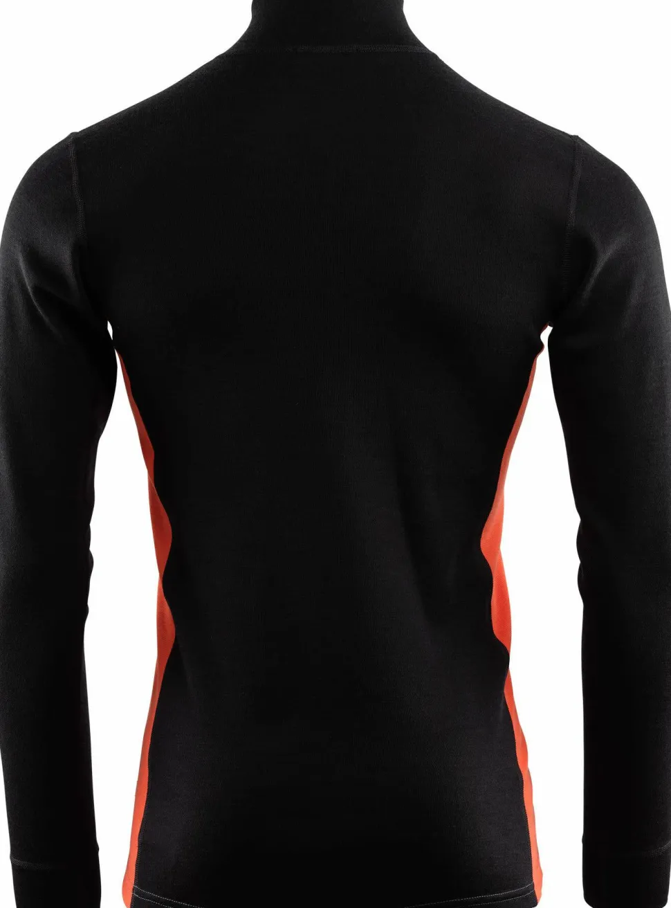 Aclima WarmWool Mock Neck with Zip Man Jet Black/North Atlantic/Red Clay