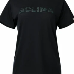 Aclima Women's LightWool 140 Classic Tee Logo Jet Black