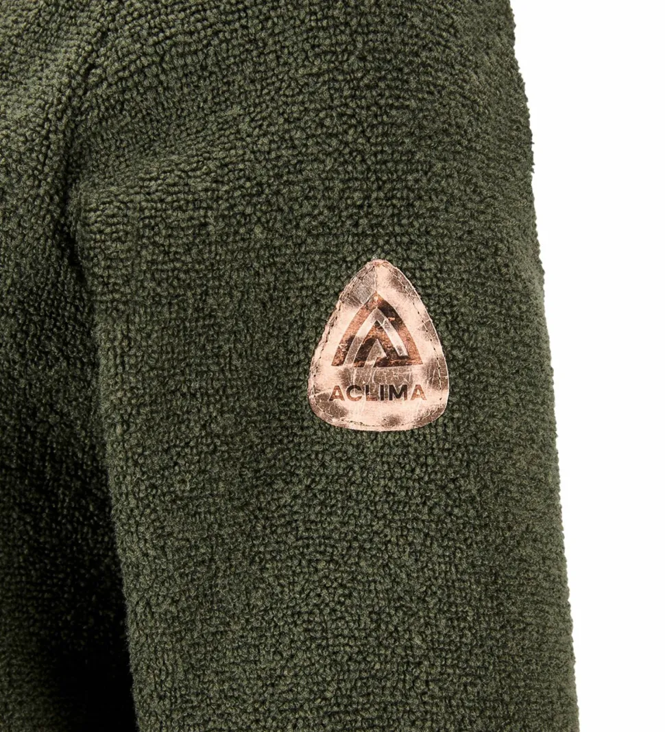 Aclima Women's ReBorn Terry Jacket Olive Melange