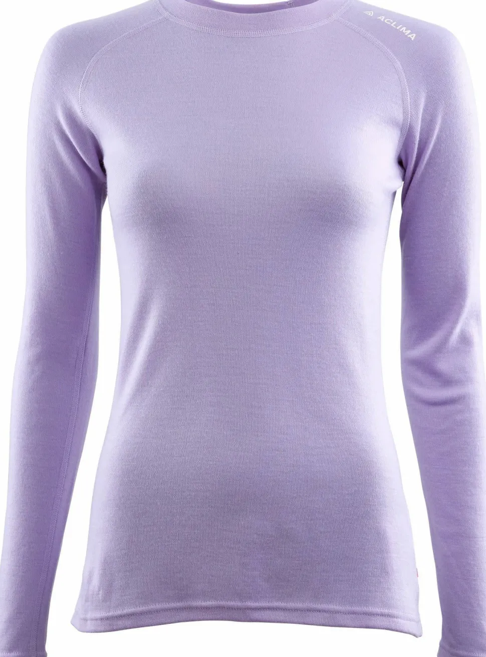 Aclima Women's WarmWool Crewneck Purple Rose
