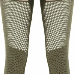 Aclima Women's WoolNet Hybrid Longs Olive Night/Beige Melange/Jet Black