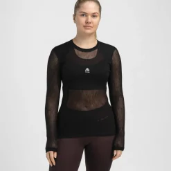 Aclima Women's WoolNet Light Crewneck Jet Black