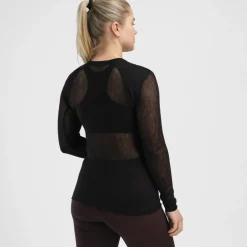 Aclima Women's WoolNet Light Crewneck Jet Black