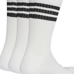 Adidas 3 Stripes Cushioned Sportswear Crew Socks White/black/black