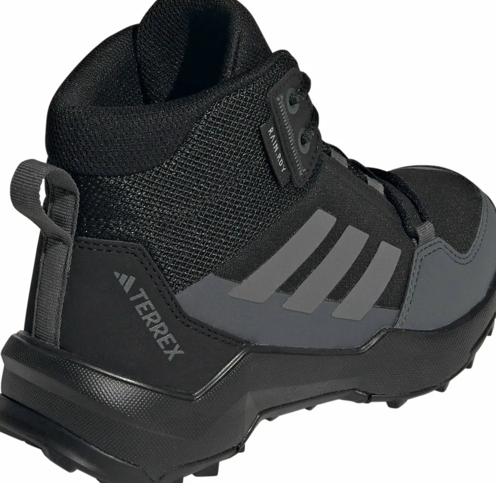 Adidas Kid's Terrex Ax4 Mid RAIN.RDY Hiking Shoes Core Black/Grey Four/Grey Six