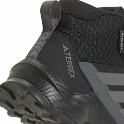 Adidas Kid's Terrex Ax4 Mid RAIN.RDY Hiking Shoes Core Black/Grey Four/Grey Six