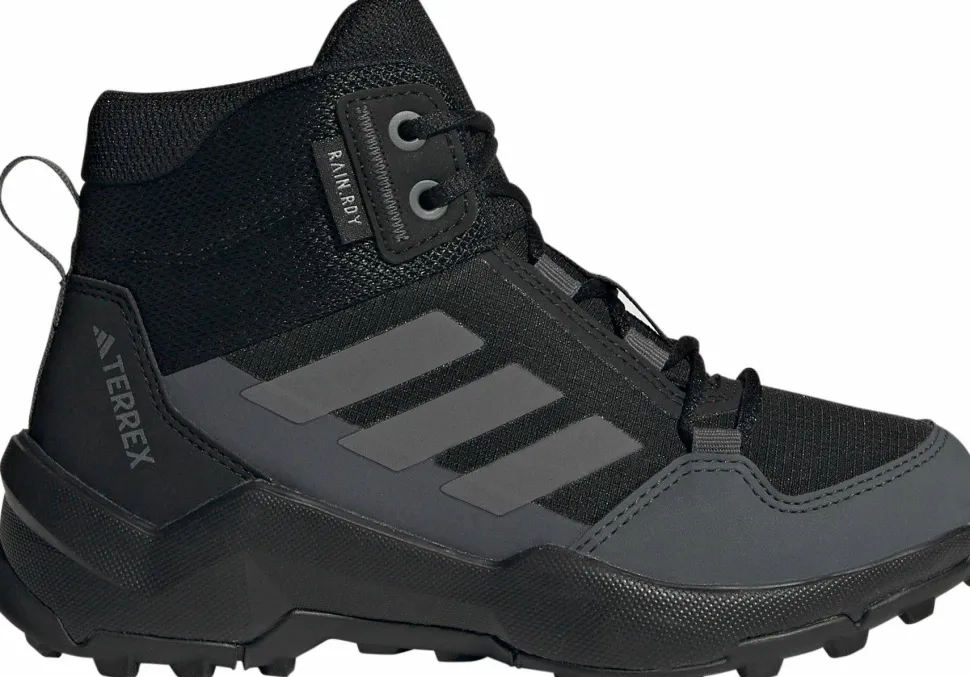 Adidas Kid's Terrex Ax4 Mid RAIN.RDY Hiking Shoes Core Black/Grey Four/Grey Six