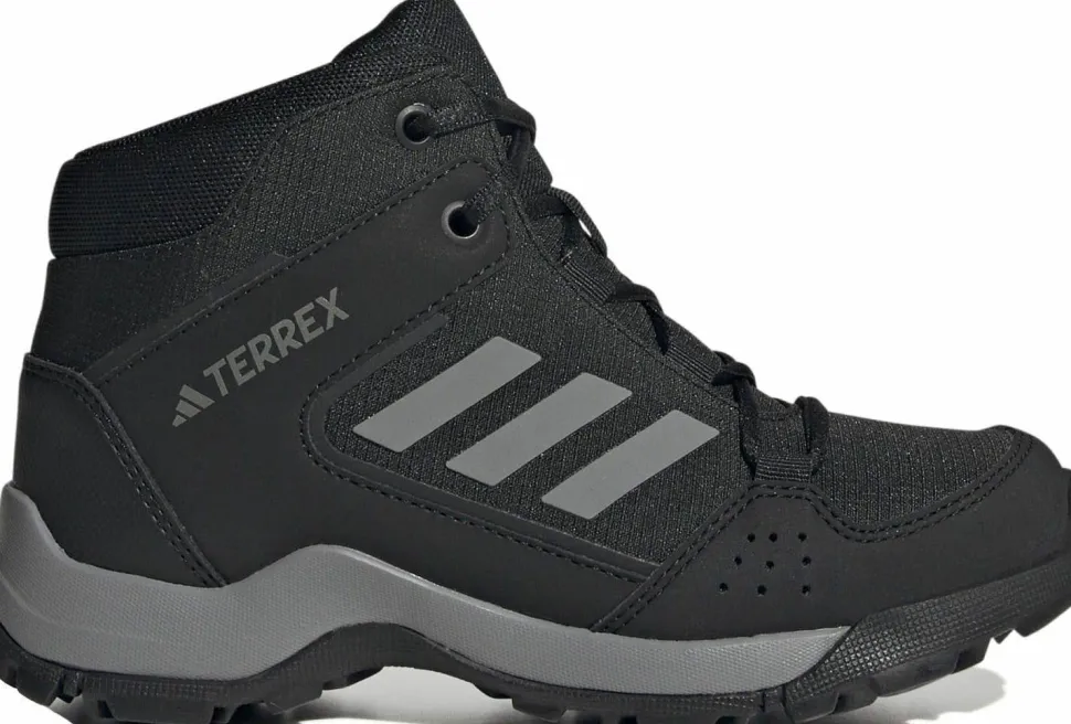 Adidas Kids' Terrex Hyperhiker Mid Hiking Shoes Core Black/Grey Three/Core Black