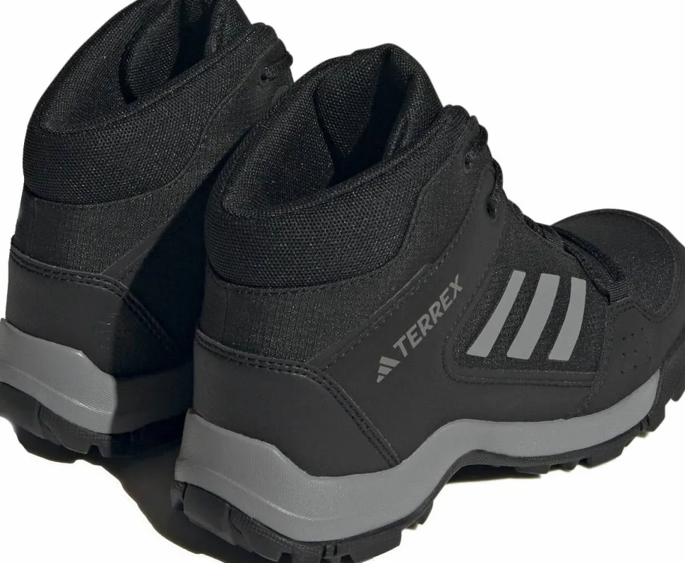 Adidas Kids' Terrex Hyperhiker Mid Hiking Shoes Core Black/Grey Three/Core Black