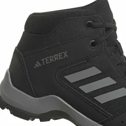 Adidas Kids' Terrex Hyperhiker Mid Hiking Shoes Core Black/Grey Three/Core Black