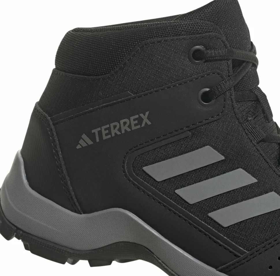 Adidas Kids' Terrex Hyperhiker Mid Hiking Shoes Core Black/Grey Three/Core Black