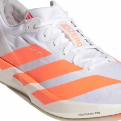 Adidas Men's Adizero Adios 9 Cloud white/Lucid Orange/Lucid red