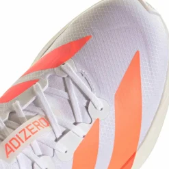 Adidas Men's Adizero Adios 9 Cloud white/Lucid Orange/Lucid red