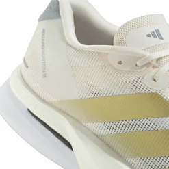 Adidas Men's Adizero Boston 13 Cloud White/Gold Mint/Halsil