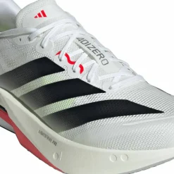 Adidas Men's Adizero Boston 13 Cloud White/Core Black/Lucid Red