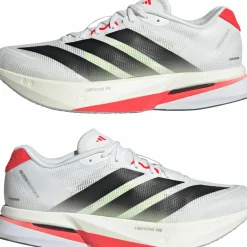 Adidas Men's Adizero Boston 13 Cloud White/Core Black/Lucid Red