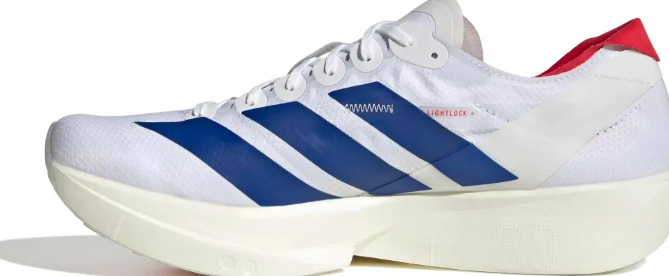 Adidas Men's Adizero Takumi Sen 11 Cloud White/Team Royal Blue/Pure Ruby