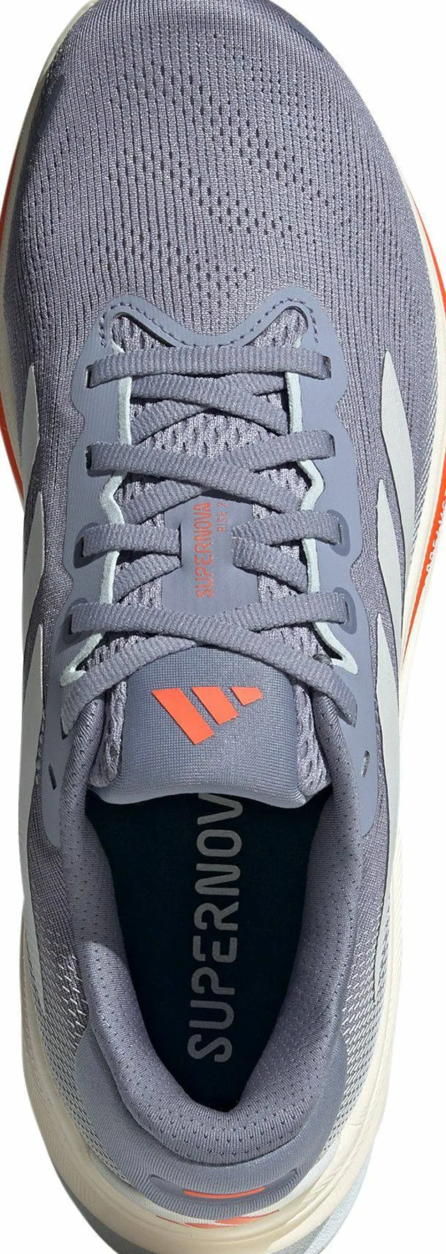 Adidas Men's Supernova Rise 2 Silver/Zero Metallic/Impact Orange