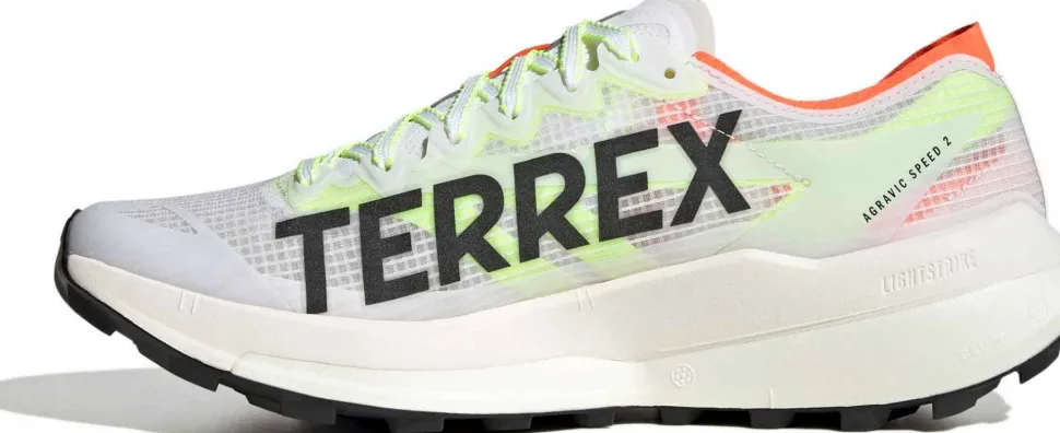 Adidas Men's Terrex Agravic Speed 2 Cloud white/Core black/Semi impact orange