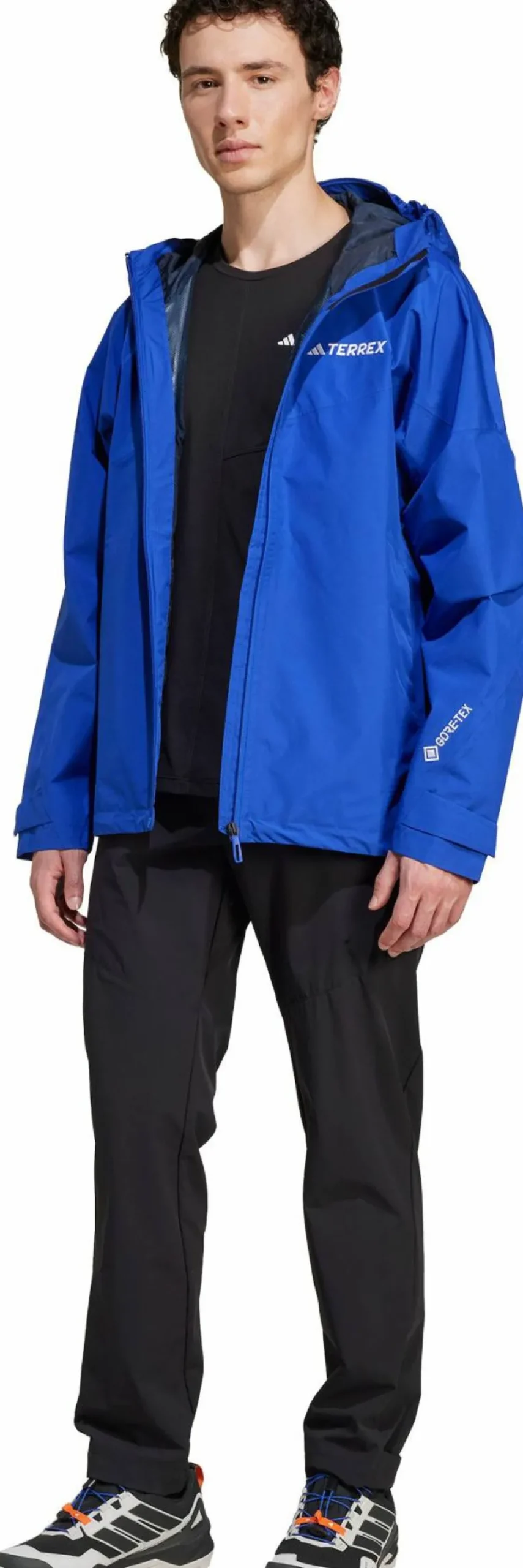 Adidas Men's Terrex Xperior 2L Gore-Tex Performance Jacket Semi Lucid Blue