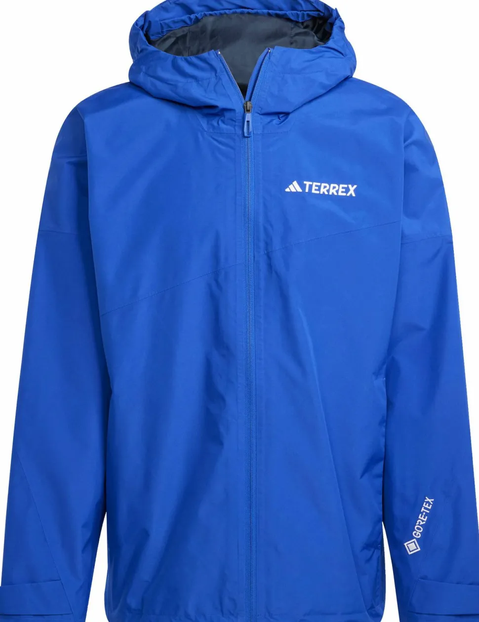 Adidas Men's Terrex Xperior 2L Gore-Tex Performance Jacket Semi Lucid Blue