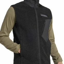 Adidas Men's Terrex Xploric High Pile Fleece Vest Black