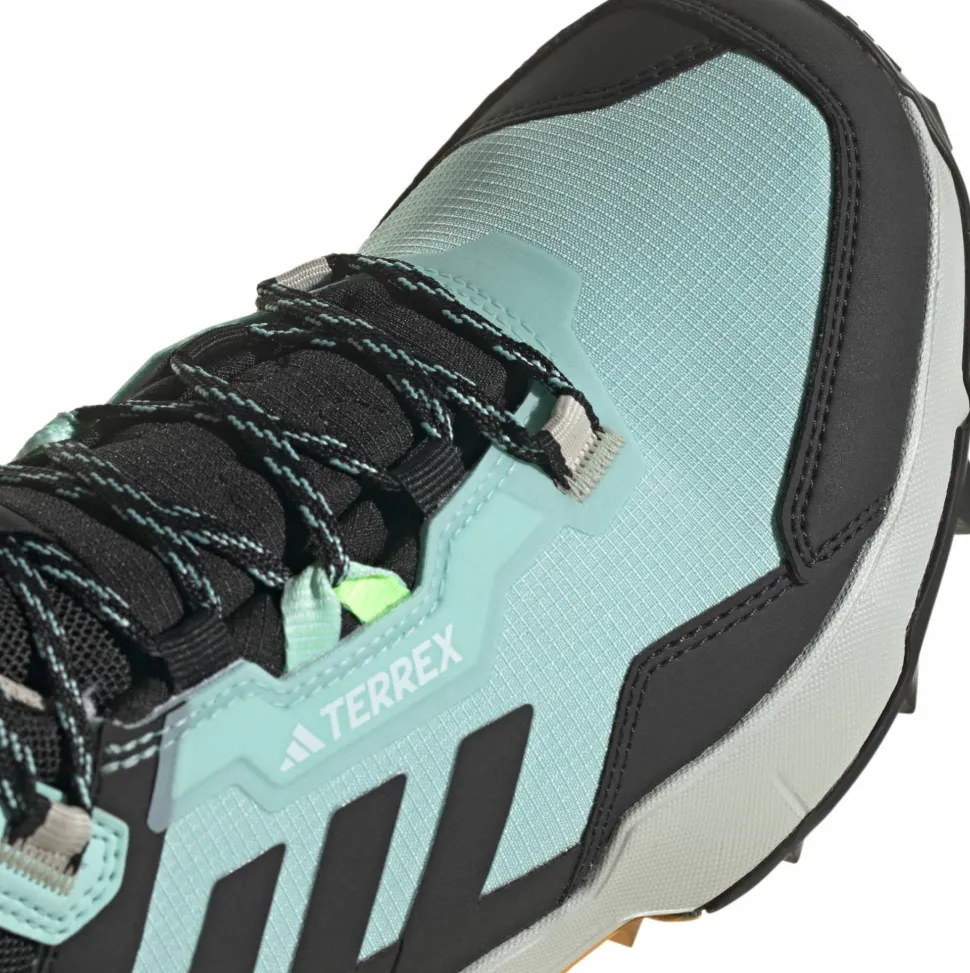 Adidas Unisex TERREX AX4 Mid GORE-TEX Hiking Shoes Semi Flash Aqua/Core Black/Preloved Yellow