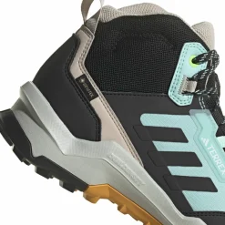 Adidas Unisex TERREX AX4 Mid GORE-TEX Hiking Shoes Semi Flash Aqua/Core Black/Preloved Yellow