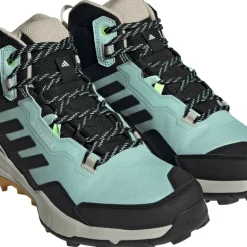 Adidas Unisex TERREX AX4 Mid GORE-TEX Hiking Shoes Semi Flash Aqua/Core Black/Preloved Yellow