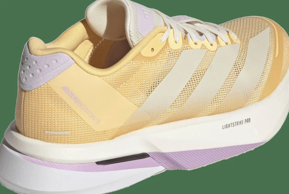 Adidas Women's Adizero Boston 13 Ice Tangerine/Ice Gold Metal/Ice Lavender