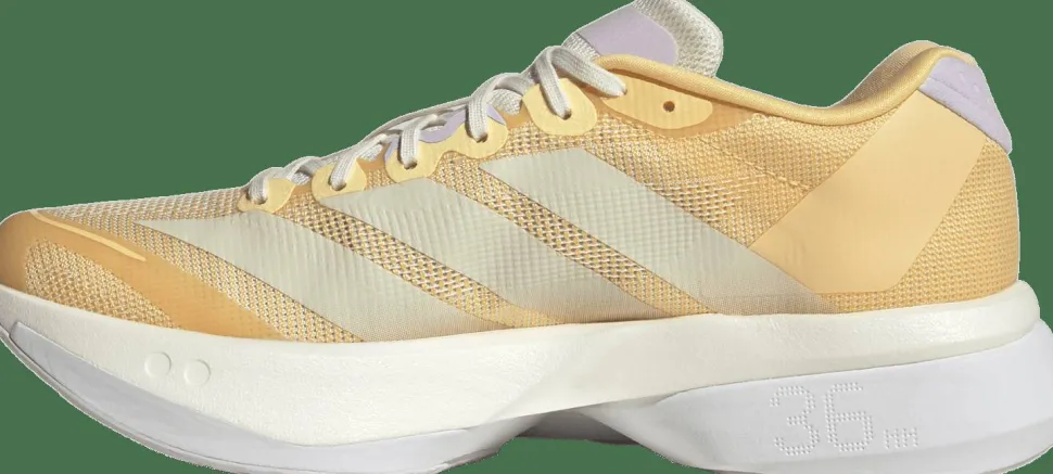 Adidas Women's Adizero Boston 13 Ice Tangerine/Ice Gold Metal/Ice Lavender
