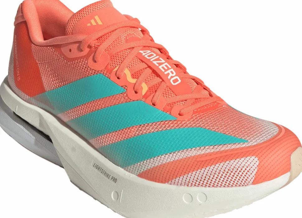 Adidas Women's Adizero Boston 13 Semi Coral/Flash Aqua/Flash Orange