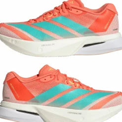 Adidas Women's Adizero Boston 13 Semi Coral/Flash Aqua/Flash Orange