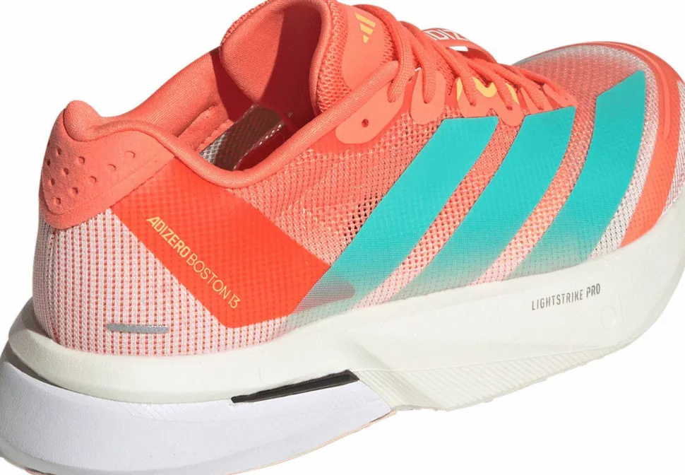 Adidas Women's Adizero Boston 13 Semi Coral/Flash Aqua/Flash Orange