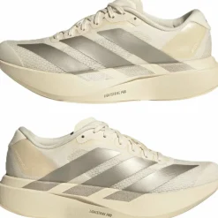 Adidas Women's Adizero Evo SL Wonder White/Cyber Metallic/Warm Vanilla