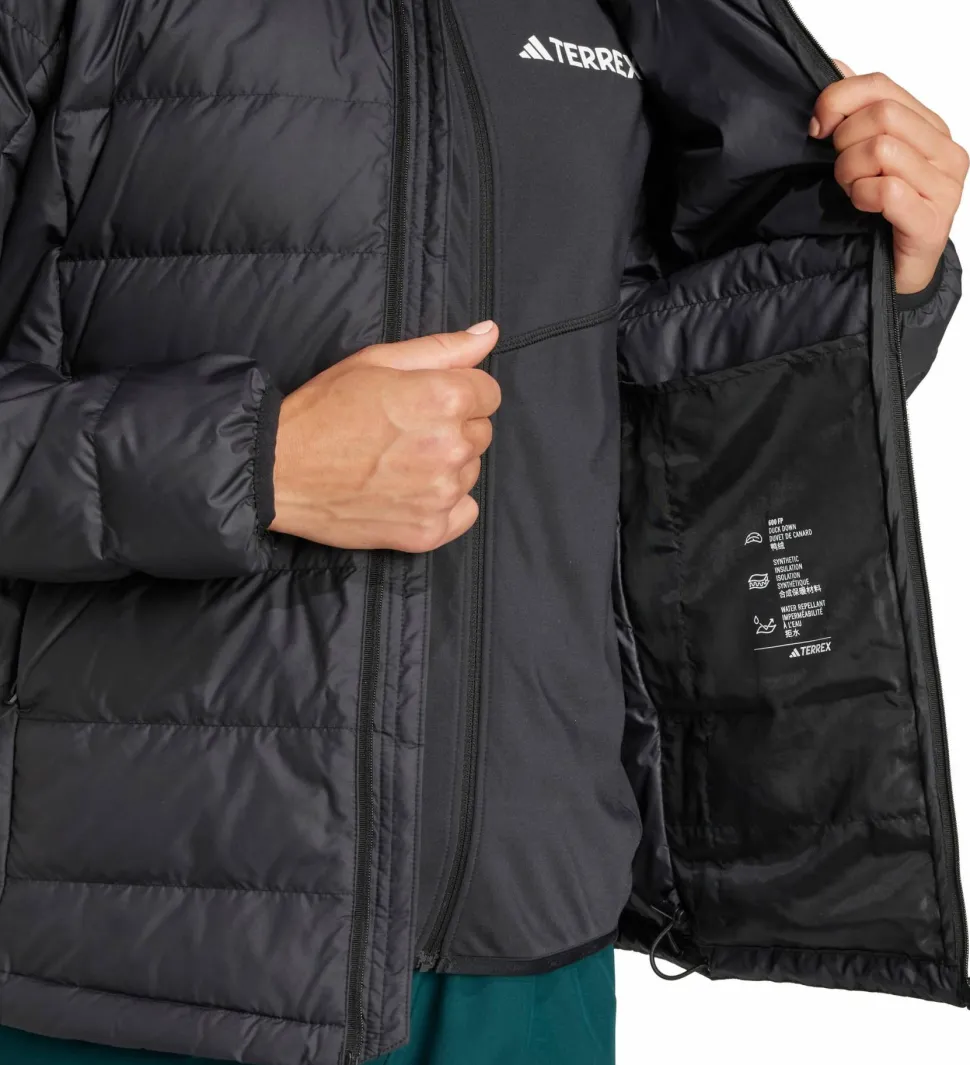 Adidas Women's Multi Light Down Hooded Jacket Black
