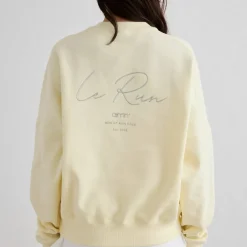 Aim'n Women's Le Run Running Sweatshirt Lemon White