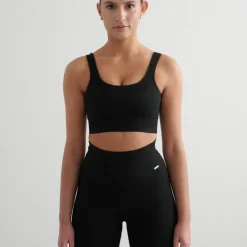 Aim'n Women's Ribbed Seamless Tights Black