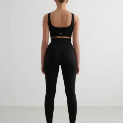 Aim'n Women's Ribbed Seamless Tights Black